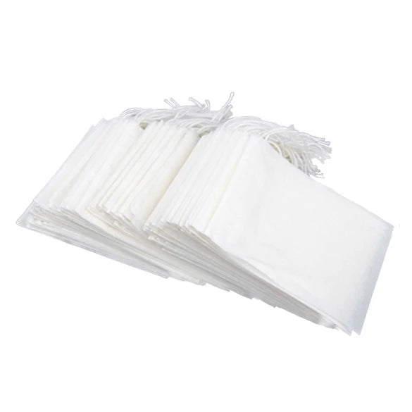 100Pcs/Lot Teabags 8X12 CM Empty Scented Tea Bags With String Heal Seal Filter Paper for Herb Loose Tea Bolsas de te