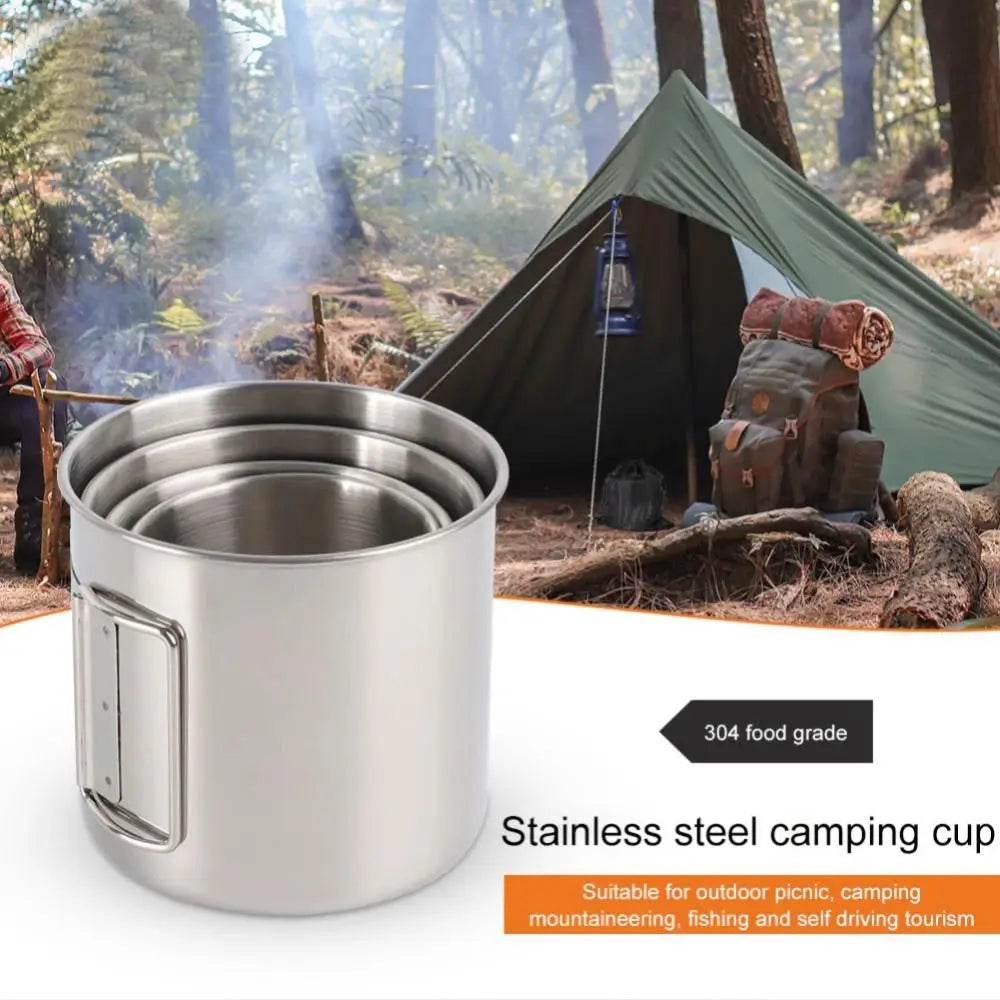 Mugs Travel Cookware Outdoor Kitchen Equipment Tourist Mug Outdoor Tableware Picnic Utensils Drinking Water Cup Camping Cup