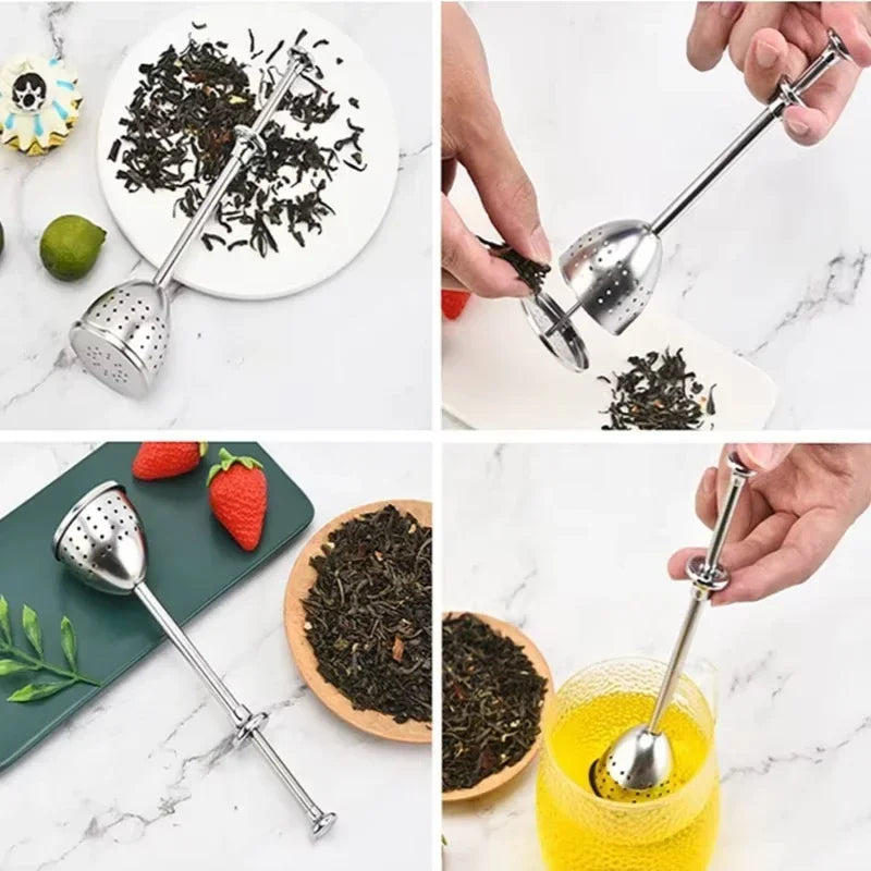 Tea Strainer Stainless Steel Tea Infuser Mesh Tea Ball Infuser Filter Reusable Loose Leaf Strainer Bag Brew Herb Tea Accessories