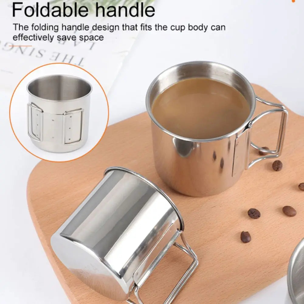Mugs Travel Cookware Outdoor Kitchen Equipment Tourist Mug Outdoor Tableware Picnic Utensils Drinking Water Cup Camping Cup